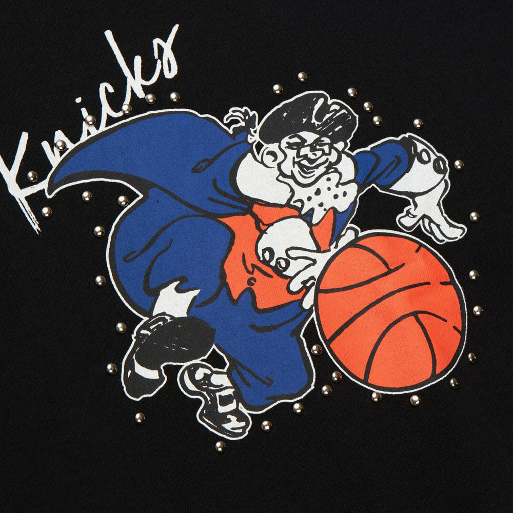 New York Knicks Women's Hardwood Classics Home Team Pullover Sweatshirt Black - NBA