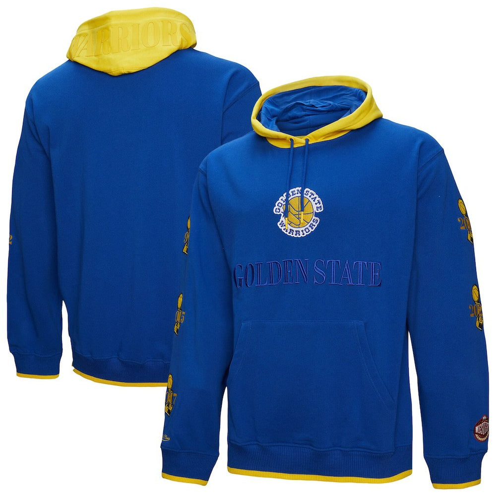 Golden State Warriors Hardwood Classics Team OG 3.0 Pullover Hoodie Royal - NBA