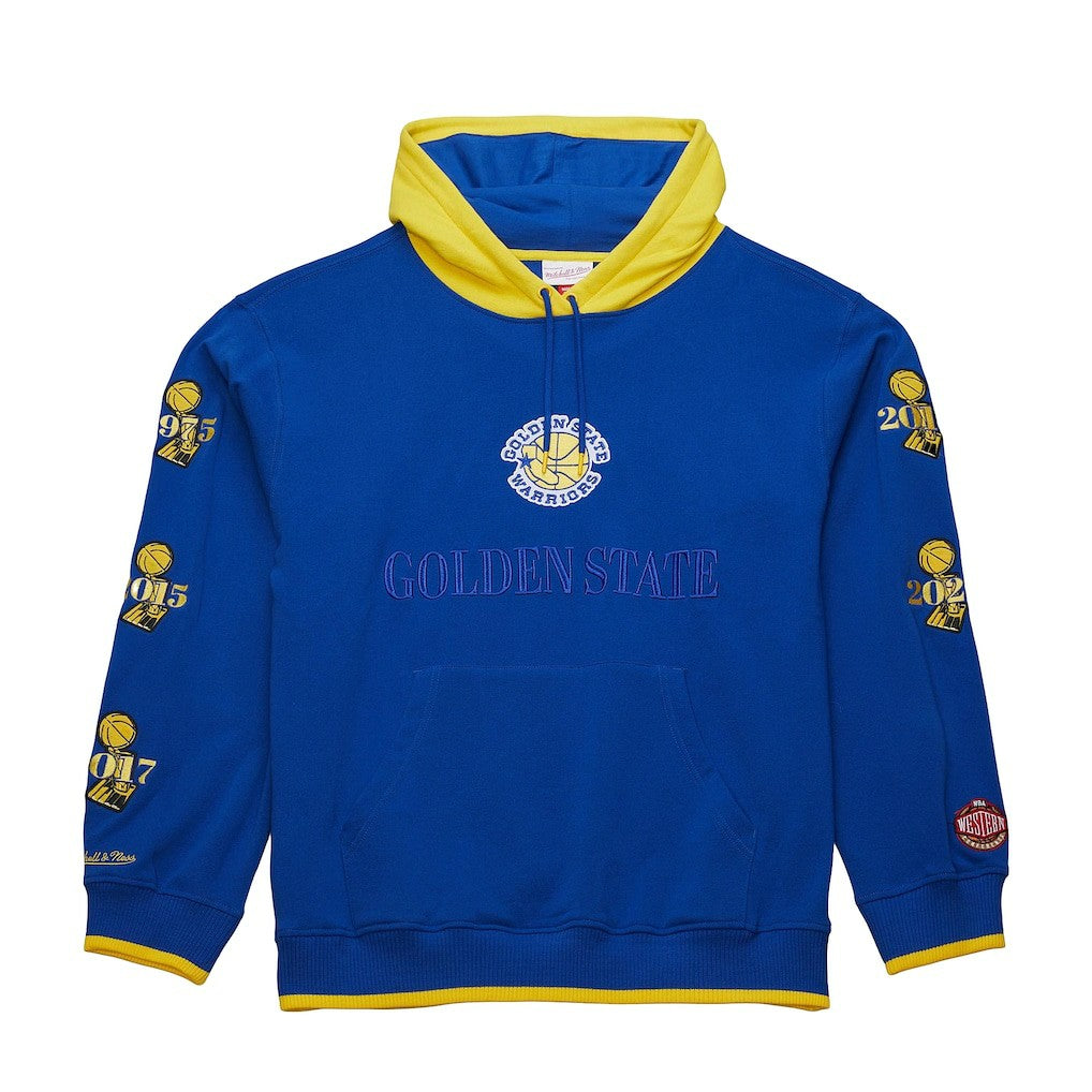 Golden State Warriors Hardwood Classics Team OG 3.0 Pullover Hoodie Royal - NBA