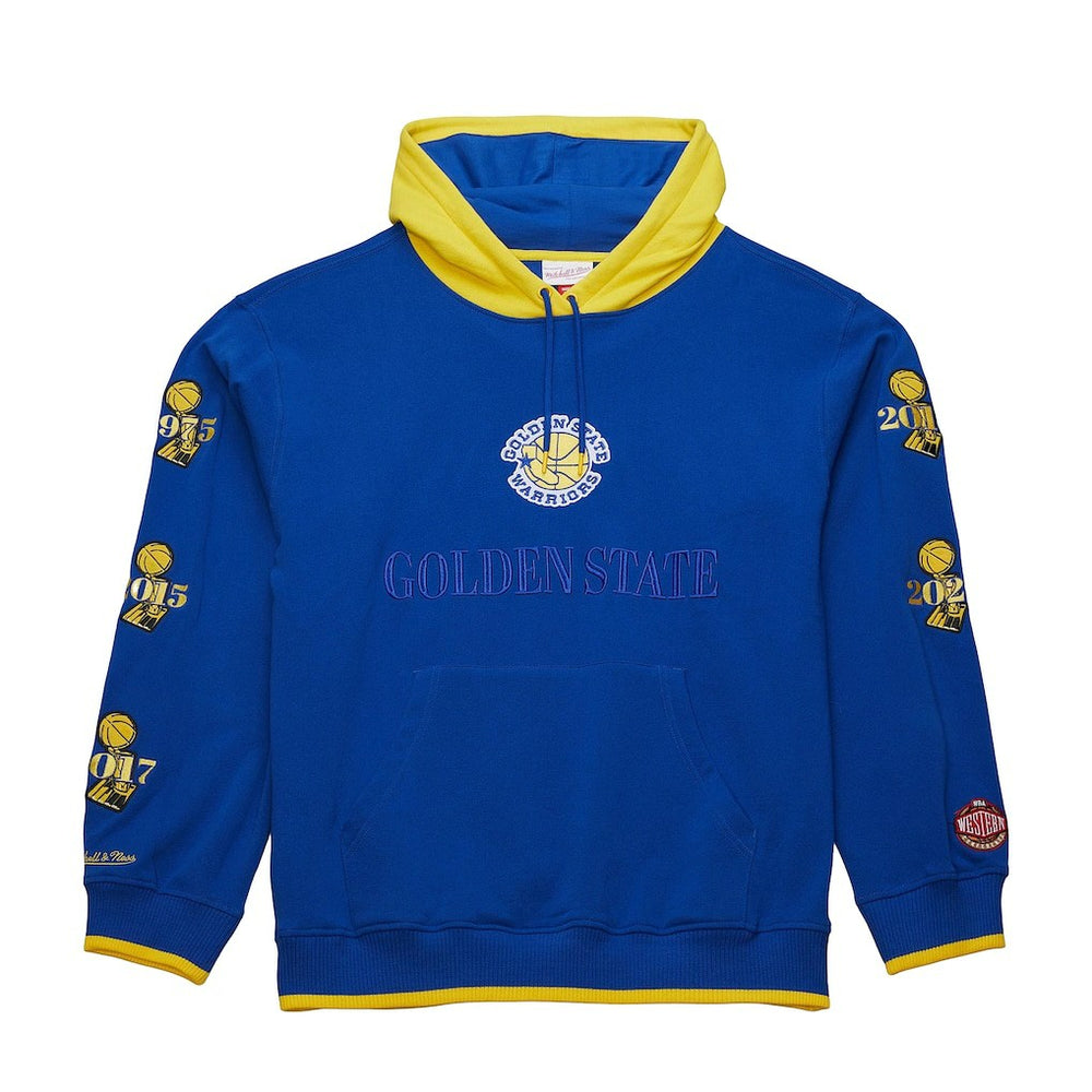 Golden State Warriors Hardwood Classics Team OG 3.0 Pullover Hoodie Royal - NBA