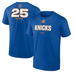 Mikal Bridges New York Knicks Behind The Back Name & Number T-Shirt - Blue - NBA