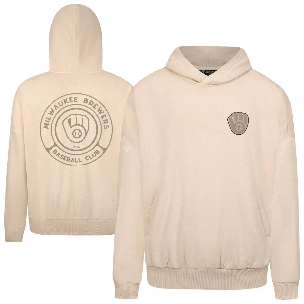 Milwaukee Brewers Levelwear Contact Oversized Pullover Hoodie - MLB