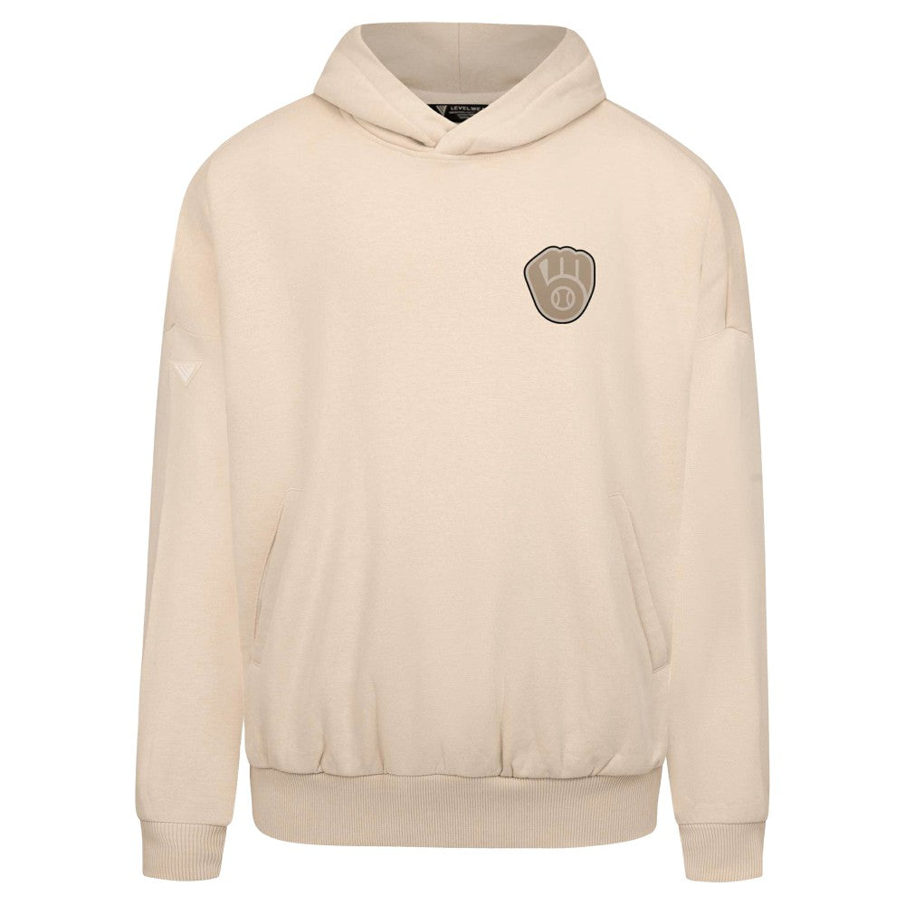 Milwaukee Brewers Levelwear Contact Oversized Pullover Hoodie - MLB