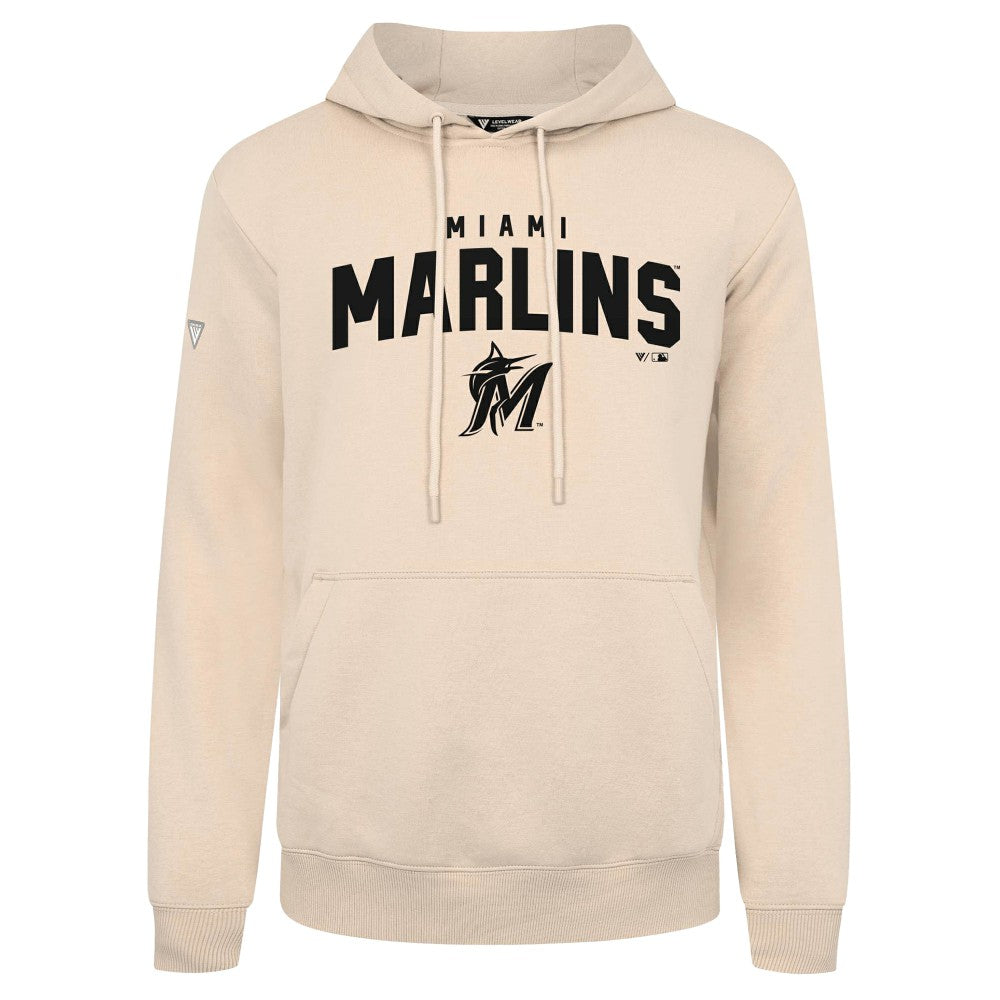 Miami Marlins Levelwear Podium Team Arch Pullover Hoodie - MLB