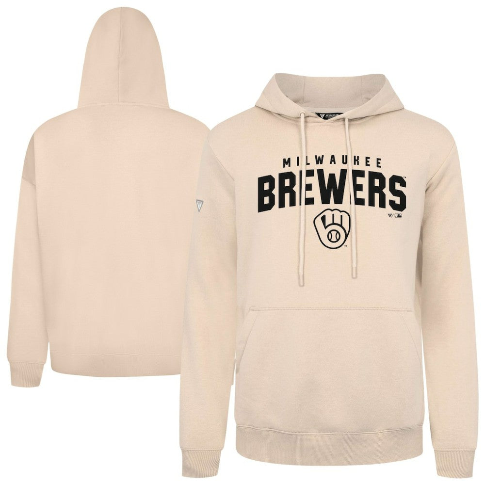 Milwaukee Brewers Levelwear Podium Team Arch Pullover Hoodie - MLB