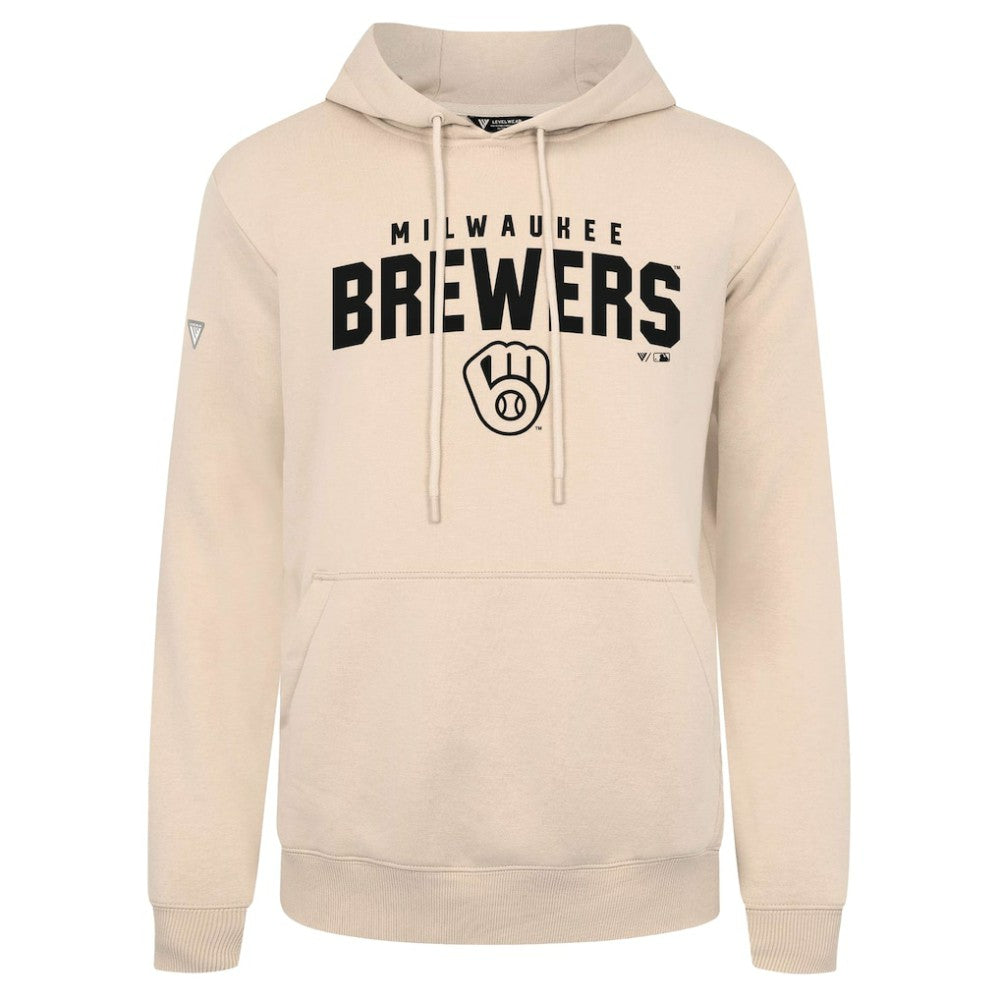 Milwaukee Brewers Levelwear Podium Team Arch Pullover Hoodie - MLB