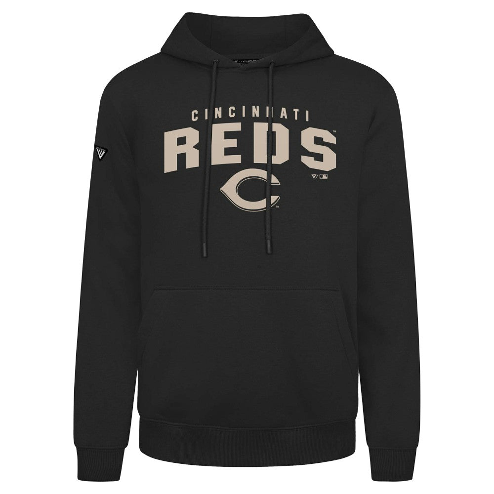 Cincinnati Reds Levelwear Podium Team Arch Pullover Hoodie - MLB