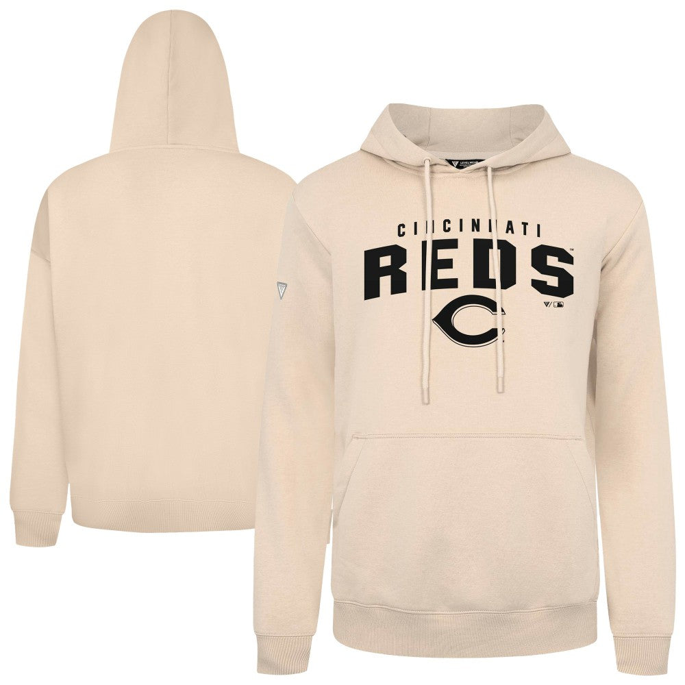 Cincinnati Reds Levelwear Podium Team Arch Pullover Hoodie - MLB