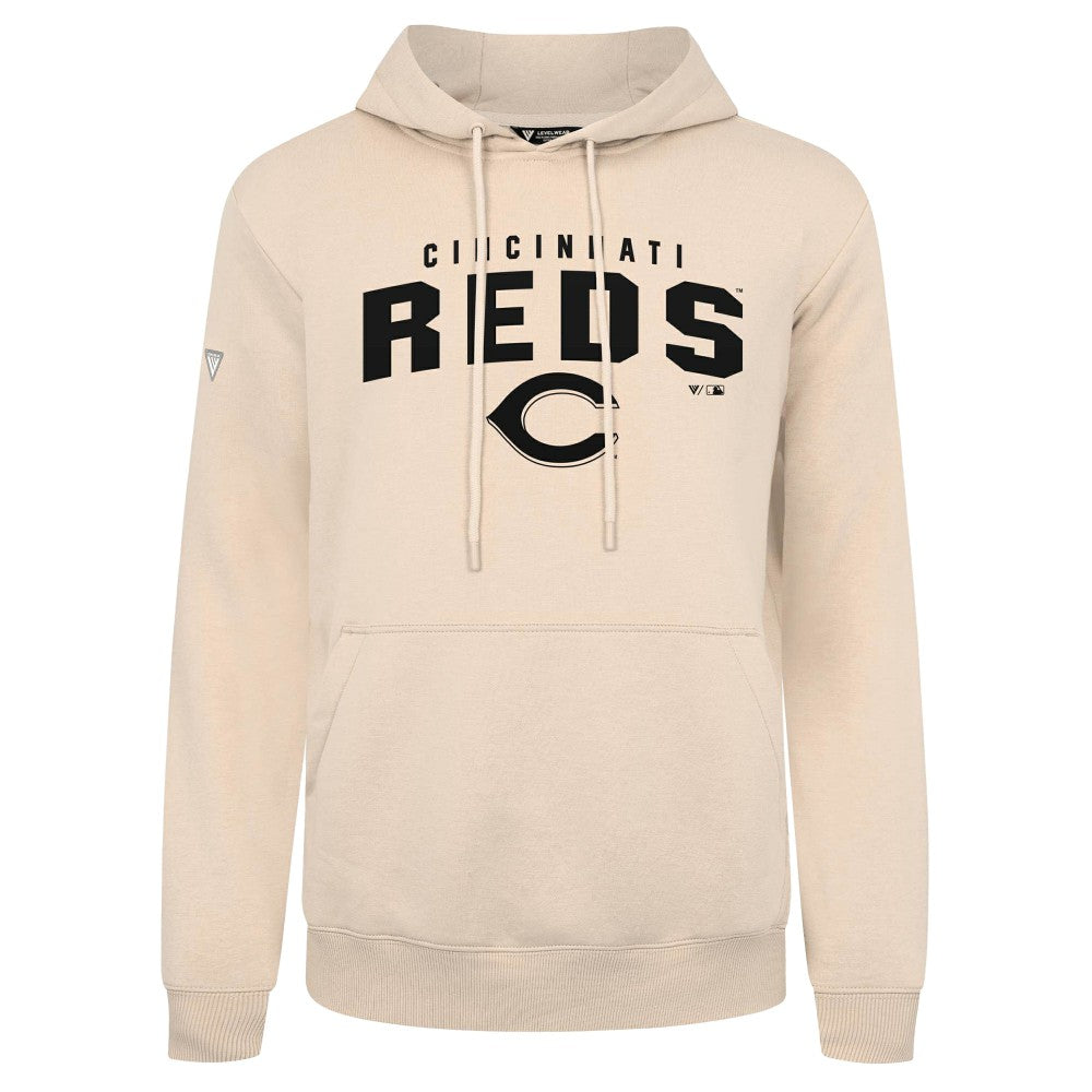 Cincinnati Reds Levelwear Podium Team Arch Pullover Hoodie - MLB