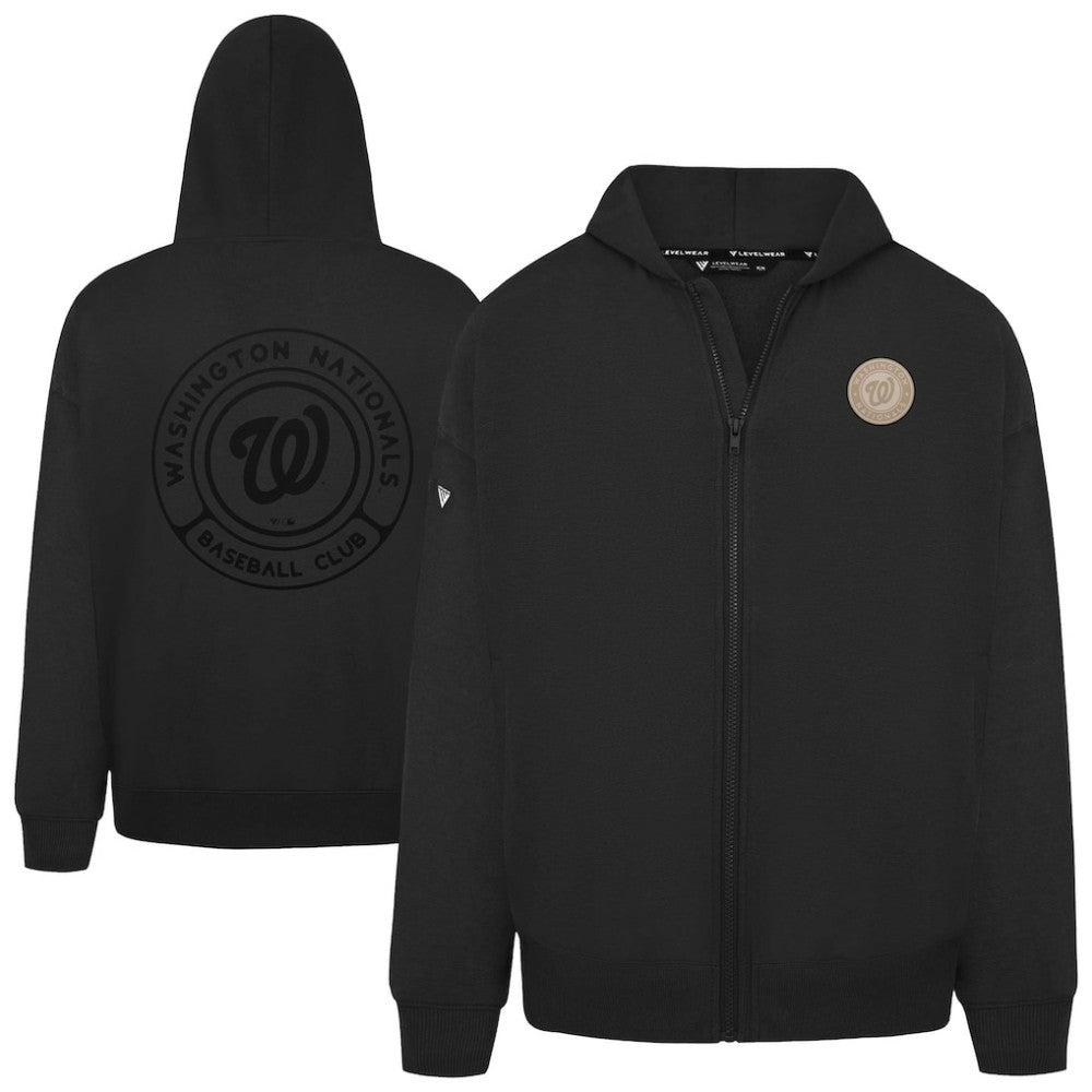 Washington Nationals Levelwear Uphill Oversized Full-Zip Hoodie - MLB