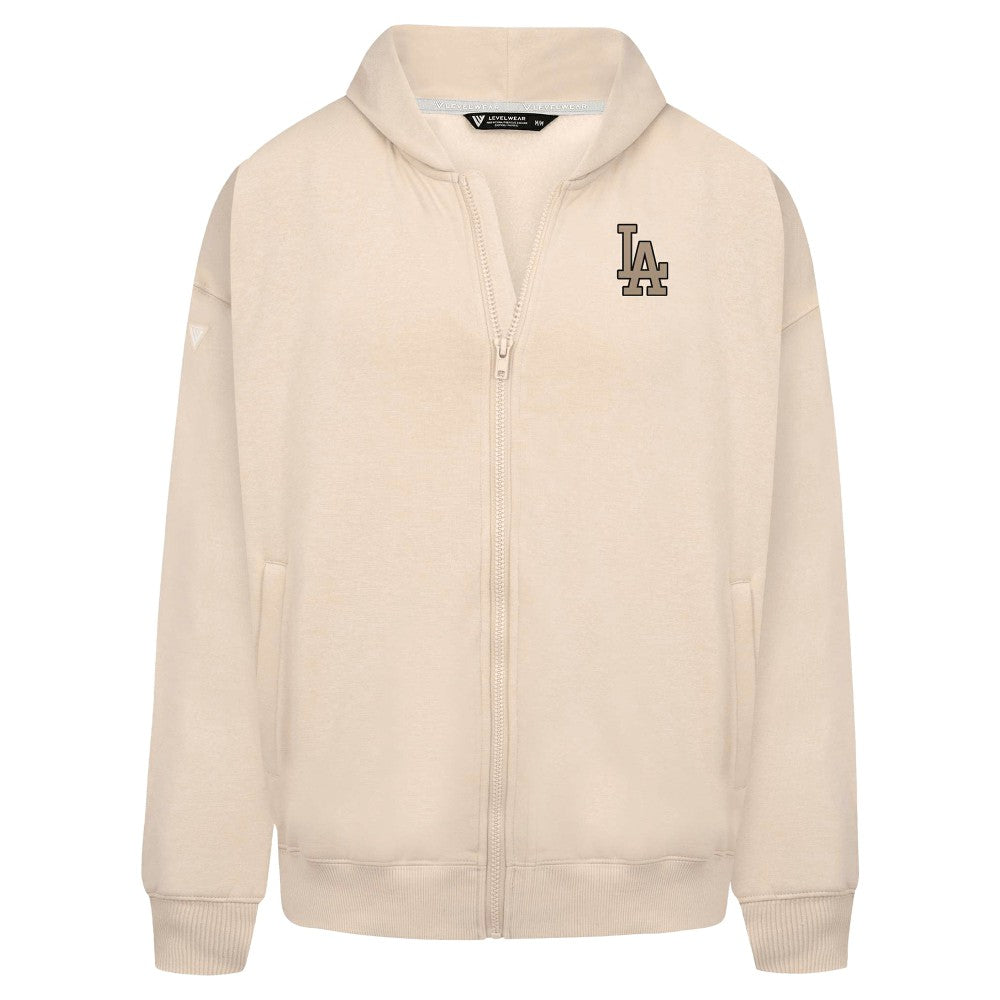 Los Angeles Dodgers Levelwear Uphill Oversized Full-Zip Hoodie - MLB