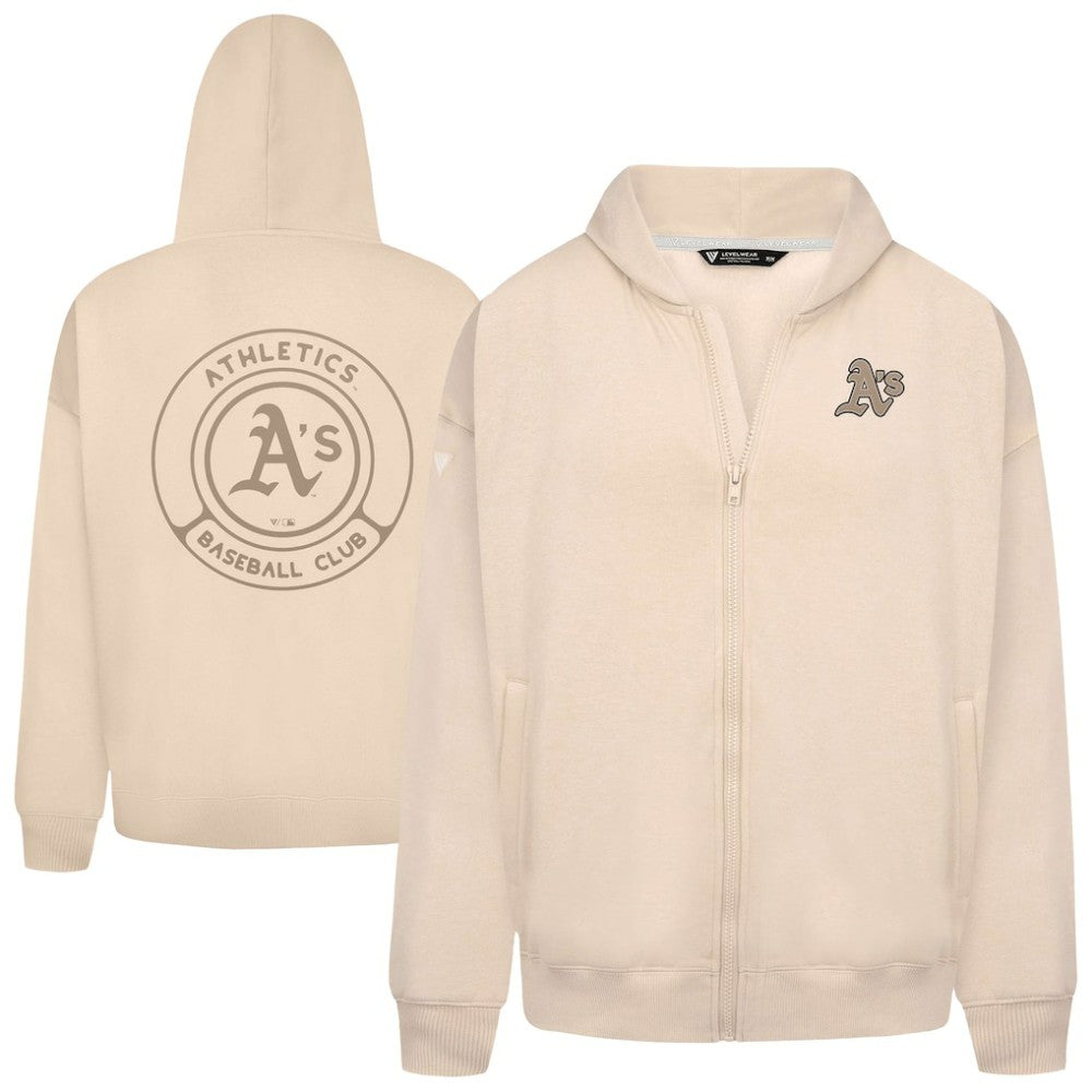 Athletics Levelwear Uphill Oversized Full-Zip Hoodie - MLB