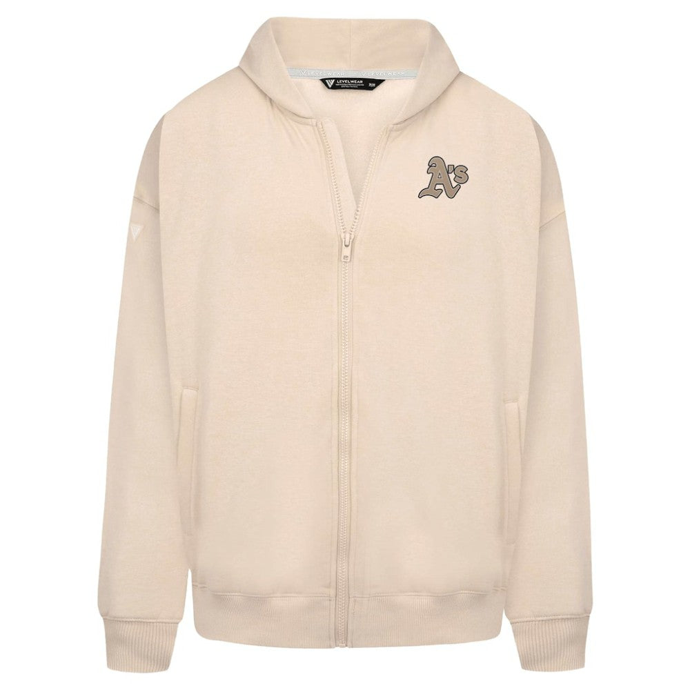 Athletics Levelwear Uphill Oversized Full-Zip Hoodie - MLB