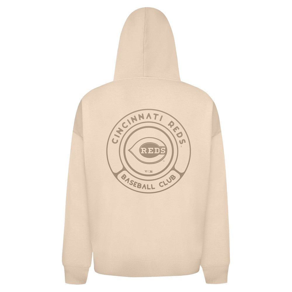 Cincinnati Reds Levelwear Uphill Oversized Full-Zip Hoodie - MLB