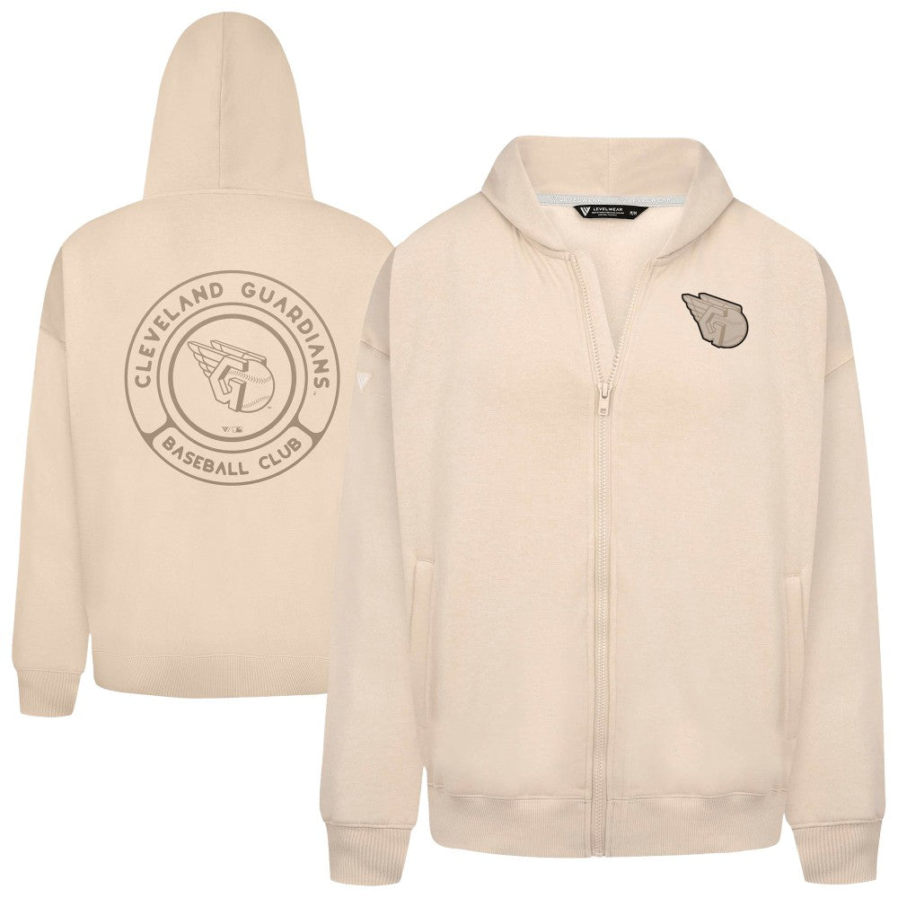 Cleveland Guardians Levelwear Uphill Oversized Full-Zip Hoodie - MLB