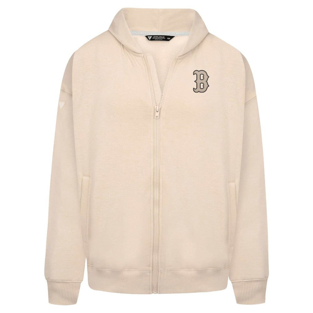 Boston Red Sox Levelwear Uphill Oversized Full-Zip Hoodie - MLB