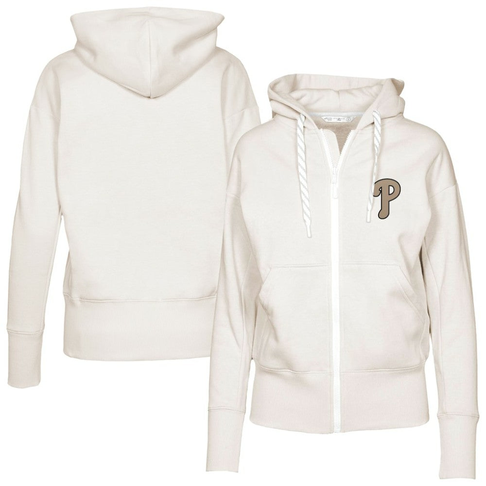 Philadelphia Phillies Levelwear Women's Gardinia Full-Zip Hoodie - MLB
