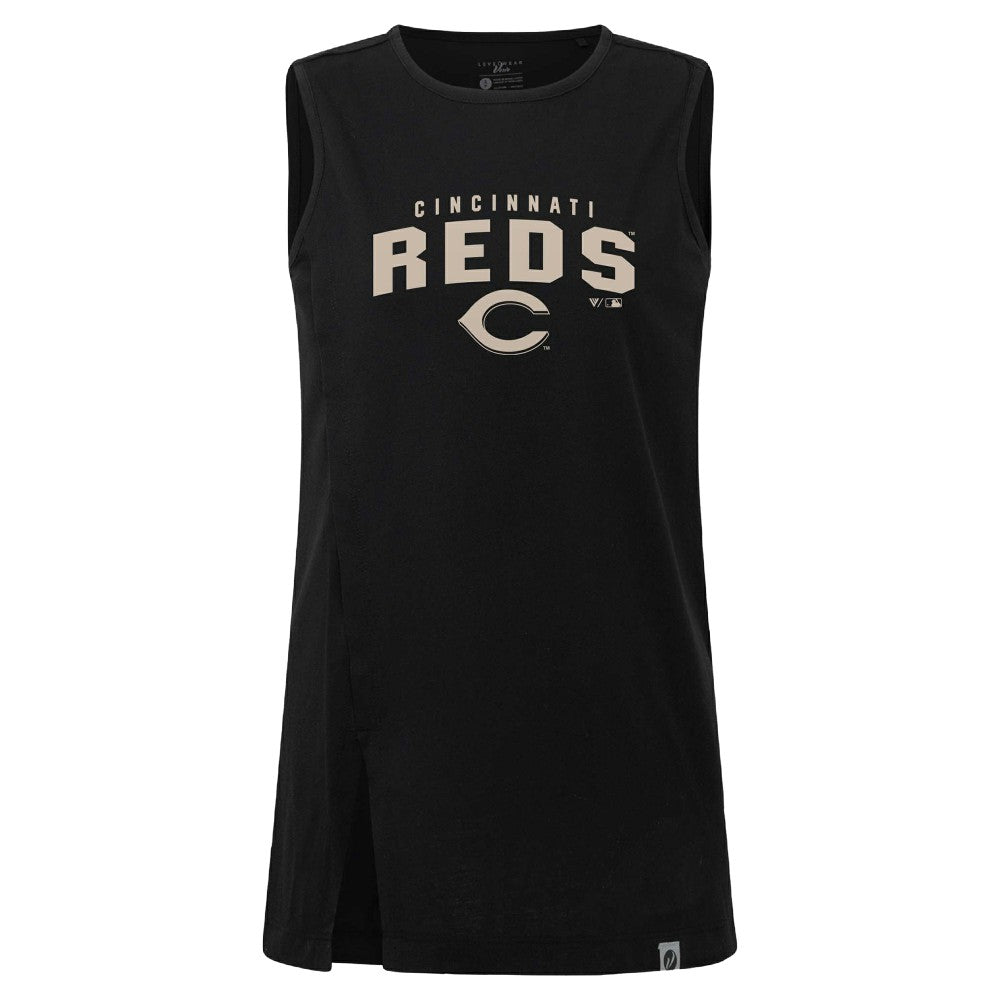 Cincinnati Reds Levelwear Women's Influx Team Arch Tank Top - MLB