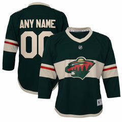 Minnesota Wild Youth Replica Custom Jersey - Green - NHL
