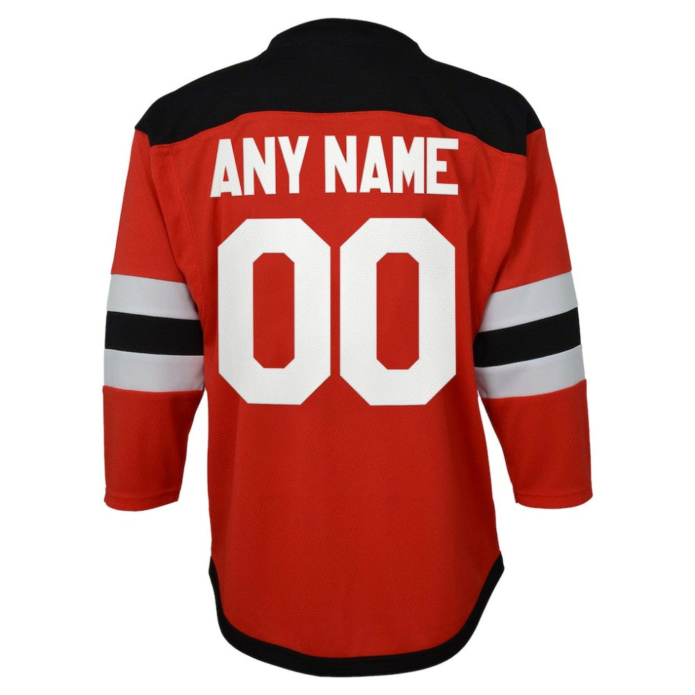 New Jersey Devils Youth Replica Custom Jersey - Red - NHL