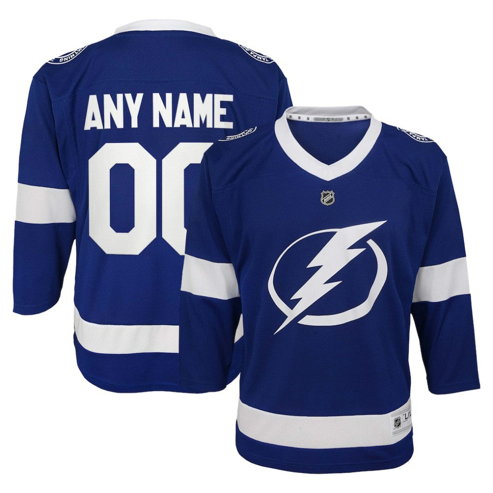Tampa Bay Lightning Youth Replica Custom Jersey - Blue - NHL