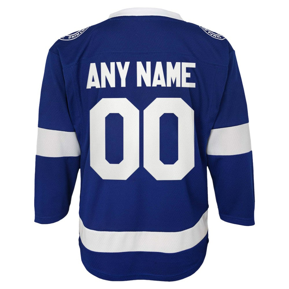 Tampa Bay Lightning Youth Replica Custom Jersey - Blue - NHL