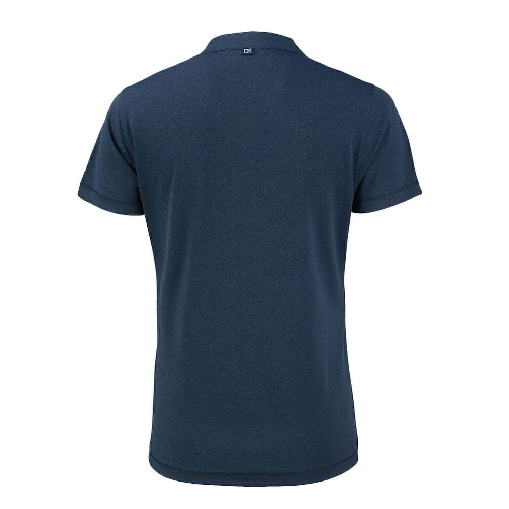 Los Angeles Chargers Cutter & Buck Women's Forge Stretch Blade DryTec V-Neck Polo Heather Navy | NFL