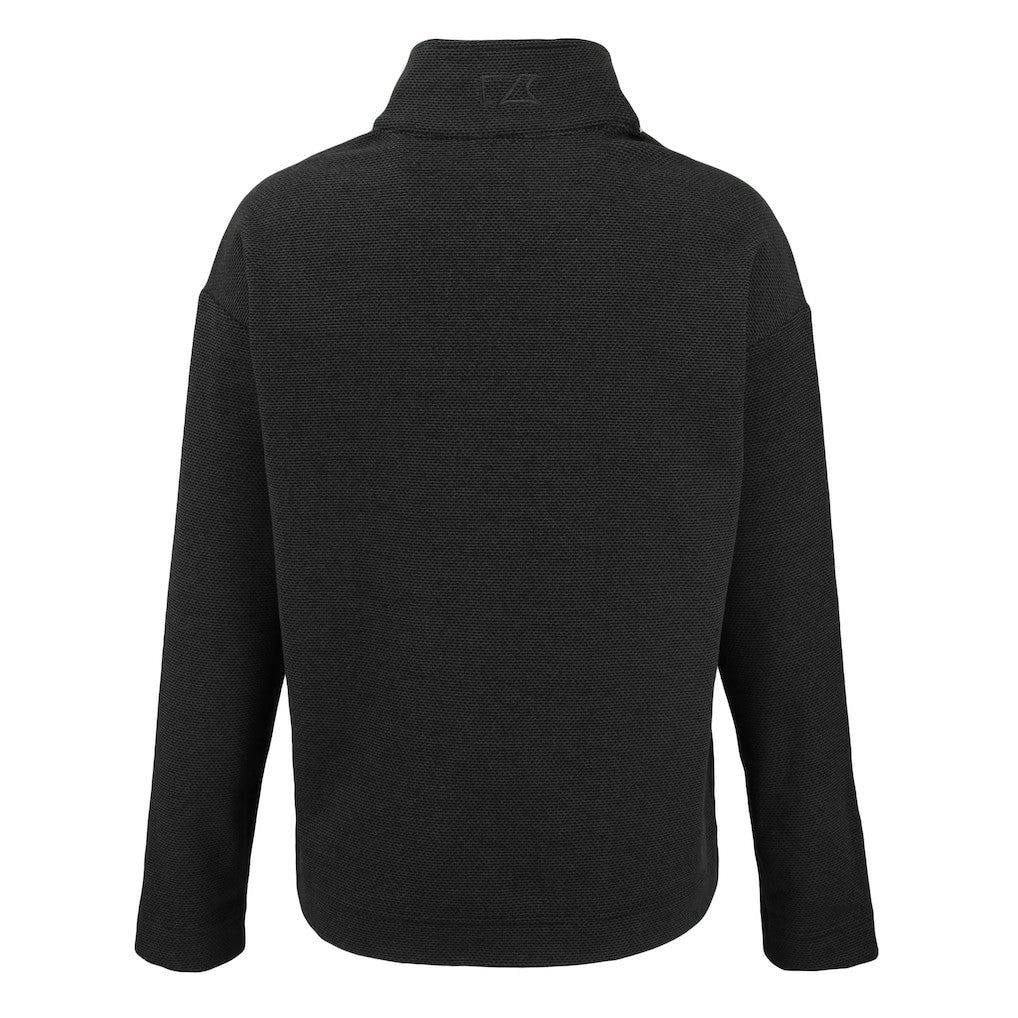 Green Bay Packers Cutter & Buck Women's Hunts Point Eco Half-Snap Sweatshirt Black | NFL