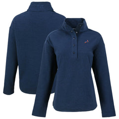Detroit Lions Cutter & Buck Women's Hunts Point Eco Half-Snap Sweatshirt Navy | NFL