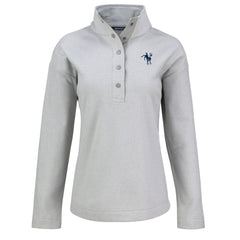 Indianapolis Colts Cutter & Buck Women's Hunts Point Eco Half-Snap Sweatshirt Gray | NFL