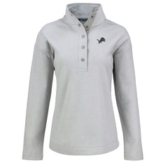 Detroit Lions Cutter & Buck Women's Hunts Point Eco Half-Snap Sweatshirt Gray | NFL