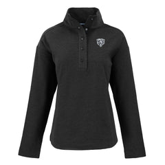 Chicago Bears Cutter & Buck Women's Hunts Point Eco Half-Snap Sweatshirt Black | NFL
