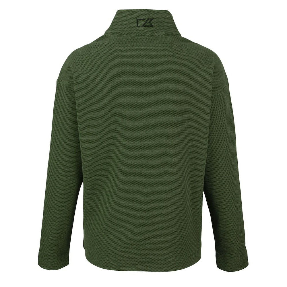Cincinnati Bengals Cutter & Buck Women's Hunts Point Eco Half-Snap Sweatshirt Green | NFL