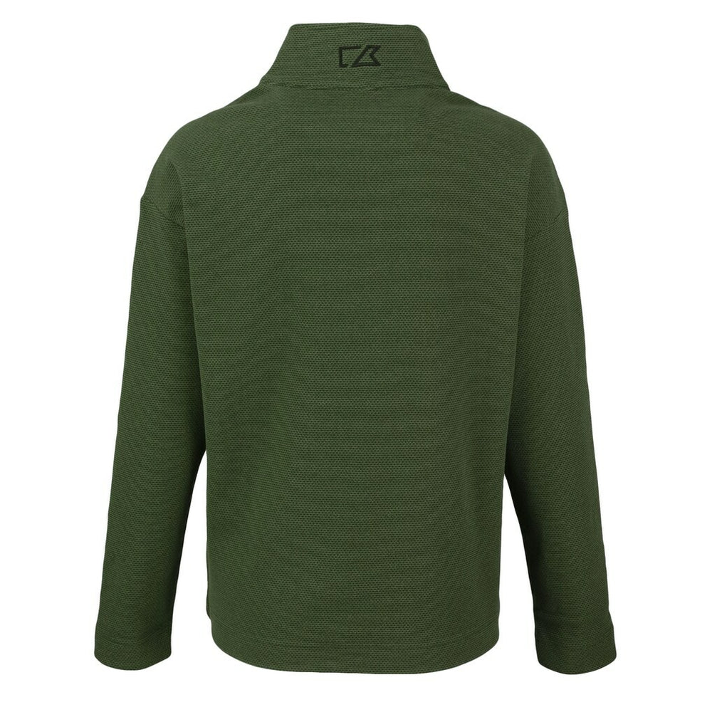 Las Vegas Raiders Cutter & Buck Women's Hunts Point Eco Half-Snap Sweatshirt Green | NFL