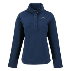 Los Angeles Chargers Cutter & Buck Women's Hunts Point Eco Half-Snap Sweatshirt Navy | NFL