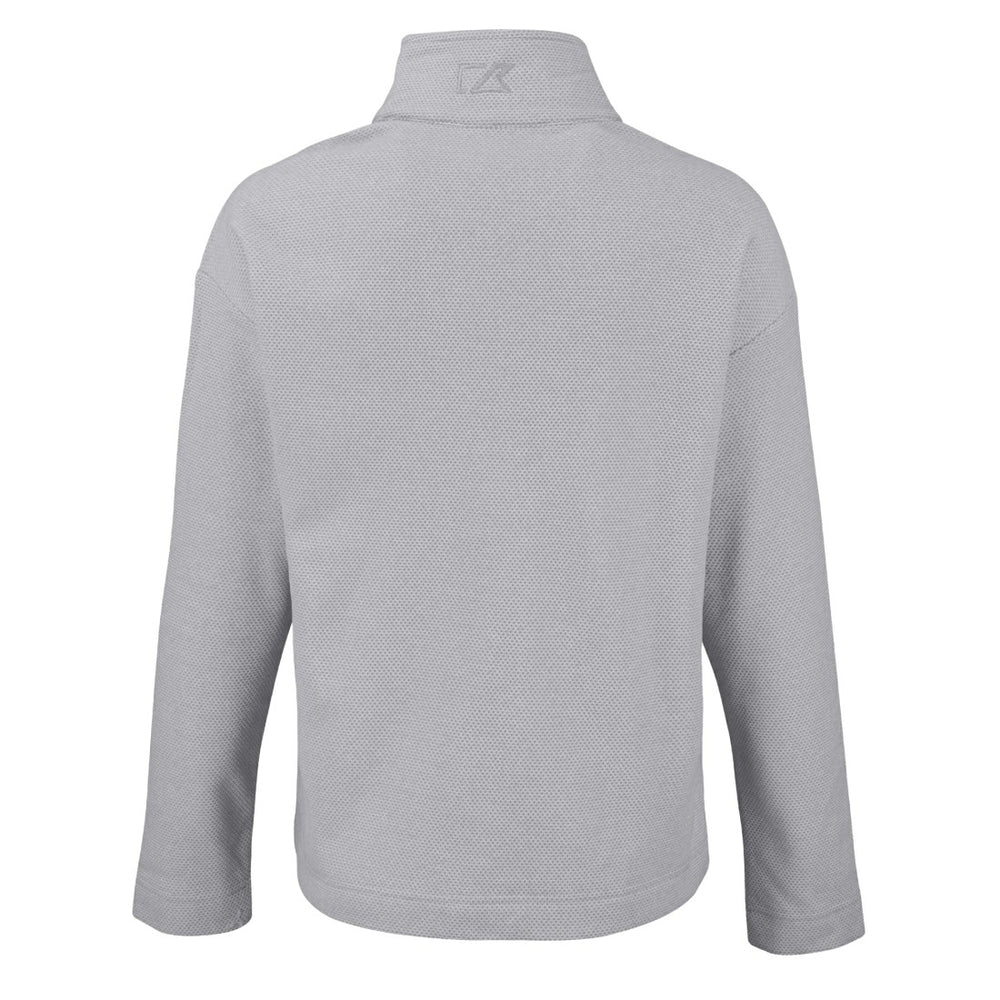 Tampa Bay Buccaneers Cutter & Buck Women's Hunts Point Eco Half-Snap Sweatshirt Gray | NFL