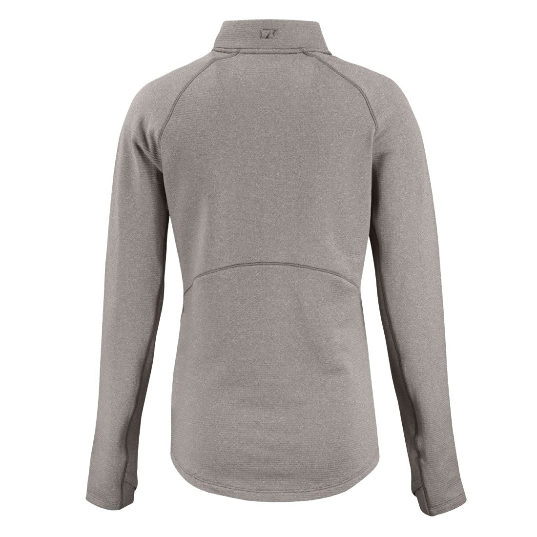 Jacksonville Jaguars Cutter & Buck Women's Peshastin Eco Fleece Recycled Tri-Blend Raglan Half-Zip Jacket Heather Gray | NFL