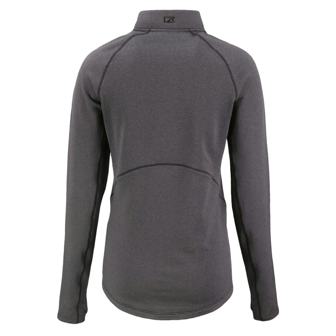Green Bay Packers Cutter & Buck Women's Peshastin Eco Fleece Recycled Tri-Blend Raglan Half-Zip Jacket Heather Black | NFL