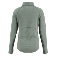 Green Bay Packers Cutter & Buck Women's Peshastin Eco Fleece Recycled Tri-Blend Raglan Half-Zip Jacket Heather Green | NFL