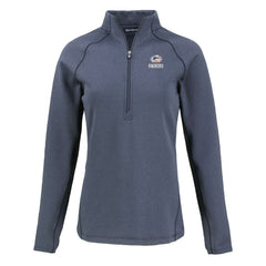 Green Bay Packers Cutter & Buck Women's Americana Peshastin Eco Fleece Recycled Tri-Blend Raglan Half-Zip Jacket Heather Navy | NFL