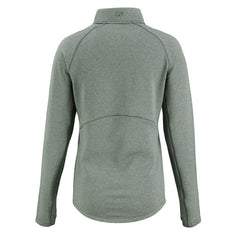 Philadelphia Eagles Cutter & Buck Women's Peshastin Eco Fleece Recycled Tri-Blend Raglan Half-Zip Jacket Heather Kelly Green | NFL