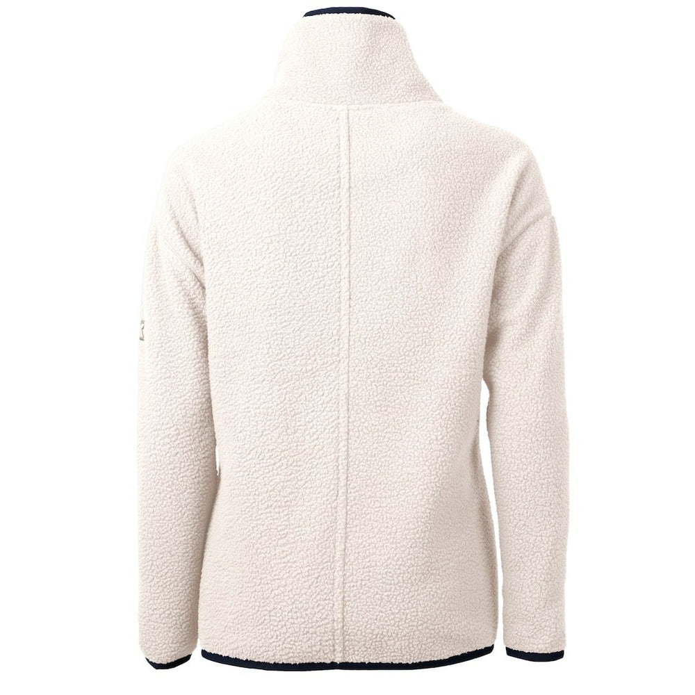 Washington Commanders Cutter & Buck Women's Americana Cascade Eco Sherpa Fleece Half-Zip Jacket Oatmeal | NFL