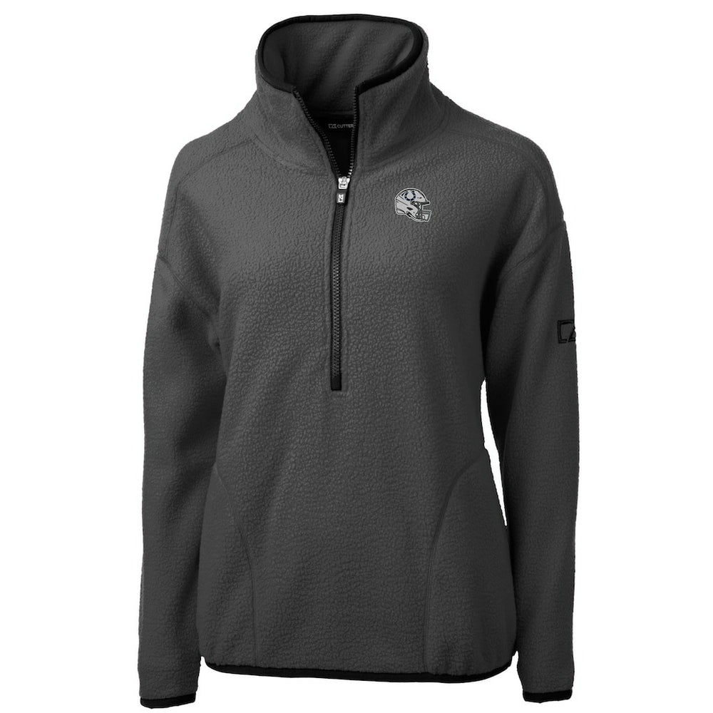 Indianapolis Colts Cutter & Buck Women's Helmet Cascade Eco Sherpa Fleece Half-Zip Jacket Charcoal | NFL