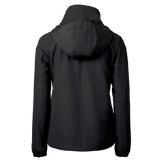 Las Vegas Raiders Cutter & Buck Women's Charter Eco Recycled Half-Zip Hooded Anorak Jacket Black | NFL