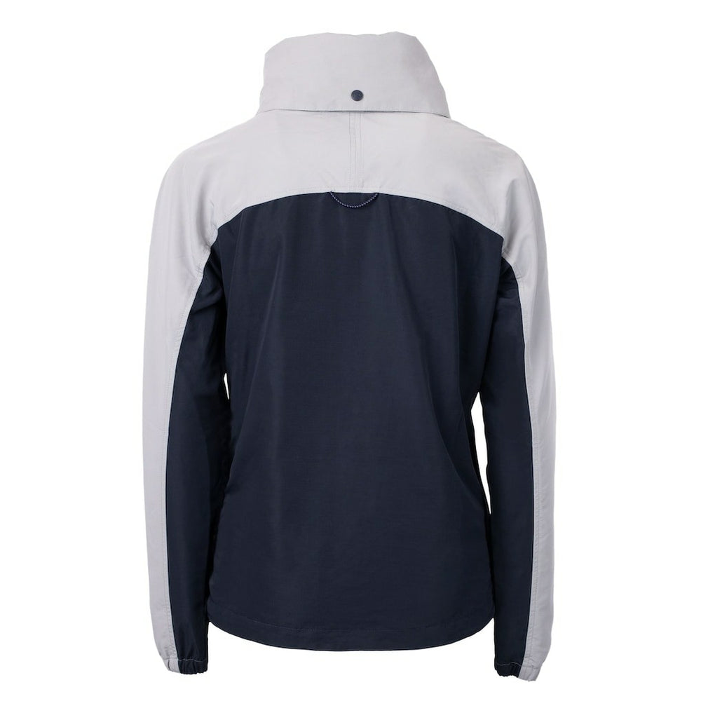 Washington Commanders Cutter & Buck Women's Charter Eco Recycled Half-Zip Hooded Anorak Jacket Navy | NFL