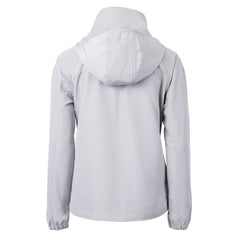 Green Bay Packers Cutter & Buck Women's Charter Eco Recycled Half-Zip Hooded Anorak Jacket Gray | NFL