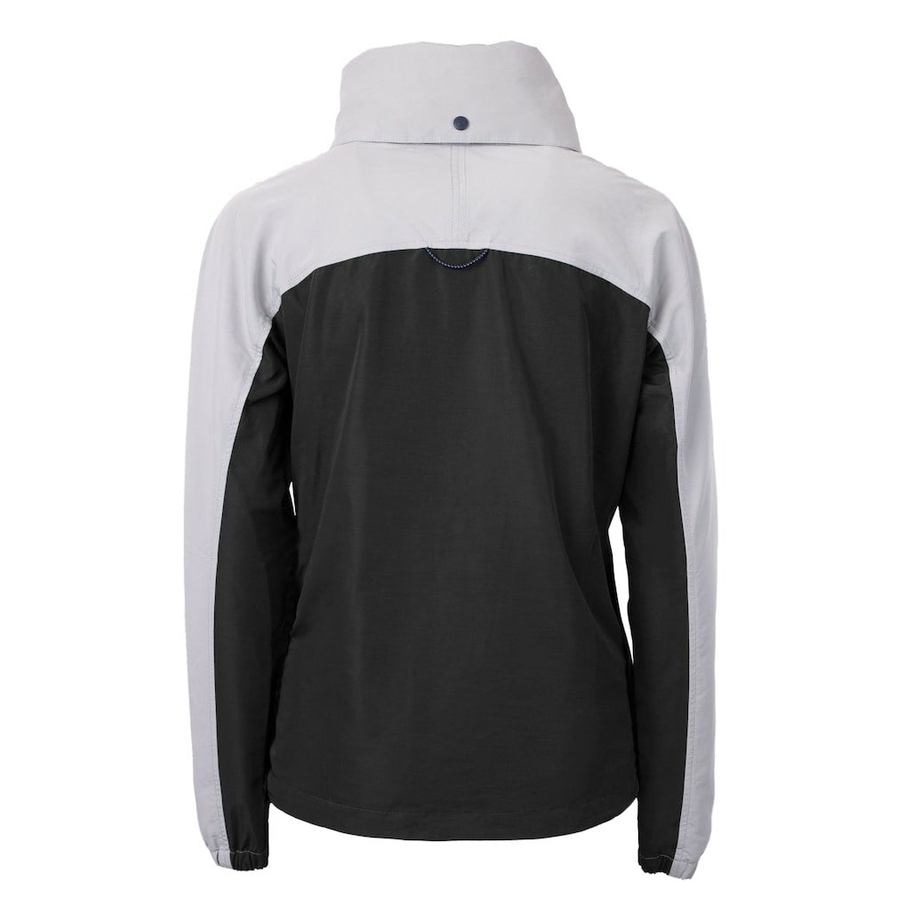 Minnesota Vikings Cutter & Buck Women's Charter Eco Recycled Half-Zip Hooded Anorak Jacket Black | NFL