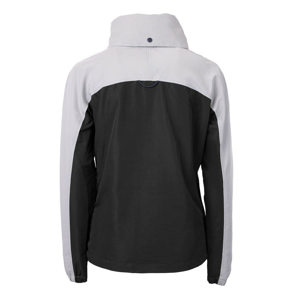Minnesota Vikings Cutter & Buck Women's Charter Eco Recycled Half-Zip Hooded Anorak Jacket Black | NFL