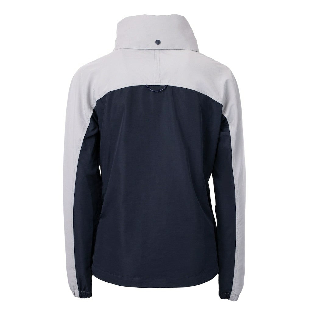 Seattle Seahawks Cutter & Buck Women's Charter Eco Recycled Half-Zip Hooded Anorak Jacket College Navy | NFL