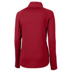 Atlanta Falcons Cutter & Buck Women's Adapt Eco Knit Stretch Recycled Raglan Half-Zip Top Red | NFL